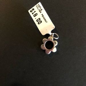 .925 silver flower pendant/charm